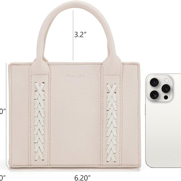 Mini Satchel Purse Women Small Handbag Elegant Top Handle Crossbody Tote - Picture 2 of 7